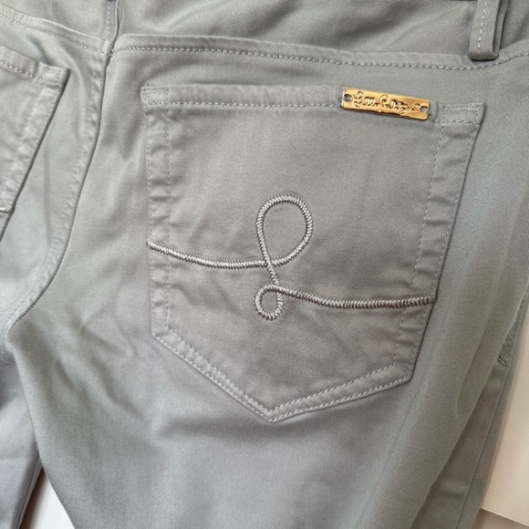 Lilly Pulitzer Worth Skinny Pants Women’s Size 4 Silver Gray Preppy Stretch - Picture 4 of 10